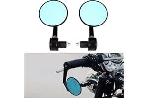 DREAMIZER Lusterko końcowe kierownicy motocykla, 22 mm, zamiennik lusterka bocznego motocykla do Z1000, Z750, MT03, MT09, FZ6, SV650, SV1000, CB1000R, CBF125, Monster M696, 821