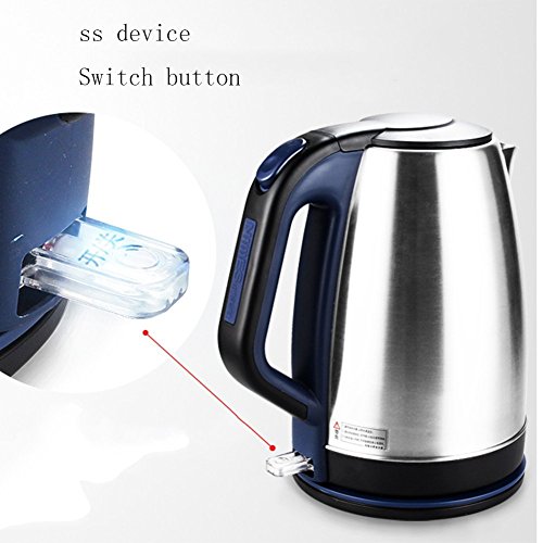 GPC Lectric Kettle 304Stainless Steel Automatic Power off 2.5L 1500W Silver Electric Kettles