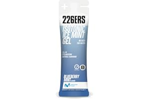 226ERS Isotonic Gel | Gel Enérgetico Isotónico Vegano con 22 g de Ciclodextrina como Hidrato, Mentolado, Sin Gluten, Menta con Arándanos - 1 gel