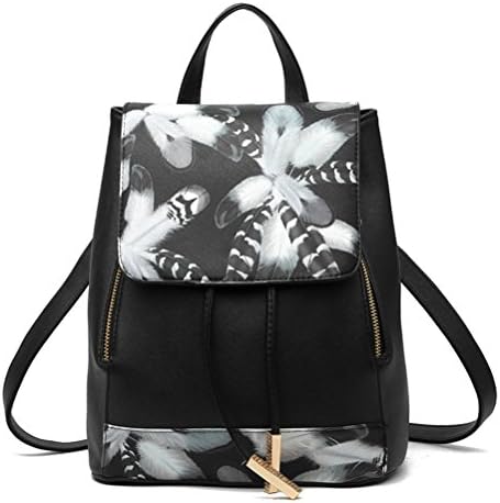 Honeymall Fashion Women Girls Ladies Traveling Bag PU Leather Backpack Shoulder Bag Rucksack(Beige)