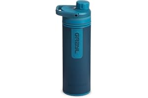 GRAYL UltraPress 500 ml Filtre à eau pour l'extérieur Eau potable I Élimine 99,99% de toutes les bactéries et virus I Parfait