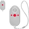 Skypearll Hidden Camera Detector - Portable Hidden Camera Device - Bug Camera- Personal Safety Sound Alarm with Flashing Strobe Lights - 130dB Siren ( White Colour )