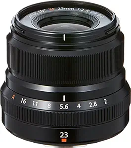 Fujifilm Fujinon XF 23mm F2 R WR Prime Lens - Black (Weather Resistance)