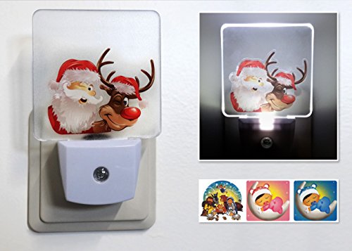 LED Nachtlicht mit Sensor , verschiedene Motive , Nachtlampe mit Dämmerungssensor , Orientierungslicht für Steckdose , Nachtleuchte , Steckdosenlicht - 3