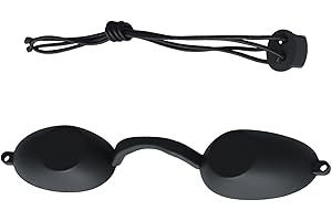 wilcractk Solarium Brille aus Silikon, Verstärkte UV Schutzbrille für Solarium & Rotlichtlampen, Schwarz, Weiches Material, Wiederverwendbar, Optimaler Augenschutz bei Haarentfernung