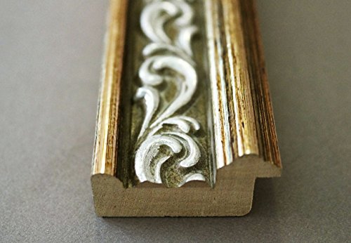 Spiegel Wandspiegel Badspiegel Flurspiegel Garderobenspiegel – Über 200 Größen – Verona Grün Gold 4,4 – Außenmaß des Spiegels 70 x 140 – Wunschmaße auf Anfrage – Antik, Barock - 5