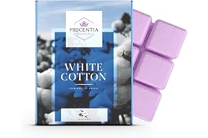 miscentia Duftwachswürfel - Duftwachs für Duftlampe, Teelicht, elektrisch, Geschenkidee, Wax melts, aus Sojawachs, plastikfrei und vegan… (White Cotton)
