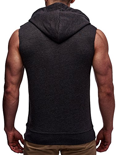 LEIF NELSON GYM Herren Fitness T-Shirt Hoodie Trainingsshirt LN06260 - 4