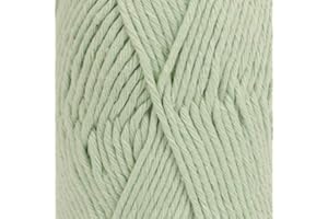 Pelote de fil à tricoter et crochet 100 % coton, 4 ou moyens, poids arran, Drops Paris, 51 g, 82 m par pelote (21 vert menthe)