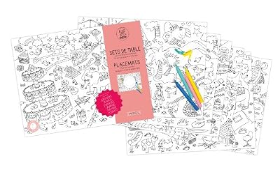 OMY « fantastique » Coloriage Sets de table, Papier, multicolore