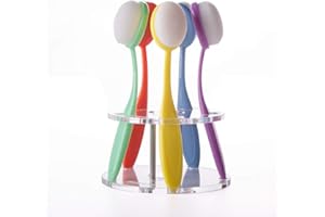 Yoseng Craft Ink Blending Brushes 5 Colorful Pack Set Broad Application Assortment Crafter Color Coded Handles with Holder