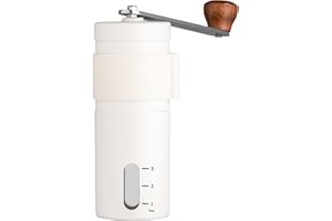 FLITI Manual Coffee Grinder - Portable Hand Coffee Grinder with Ceramic Burr, Adjustable Coarseness, 304 Stainless Steel, Perfect for Travel, Camping, and Home Use