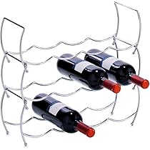 Portabottiglie Da Vino Impilabile Metaltex | Fino A 12 Bottiglie | Filo Di Ferro Plastificato | 44x15x13 Cm - Foto 12