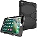 Produktbild TECHGEAR Koffer Apple iPad 9.7 Zoll (2018/2017) - Robuste Heavy Duty Schutzhülle Design Stoßfester Überlebenszeit mit abnehmbaren Ständer Schule, Kids, Bauunternehmer Fall - Schwarz