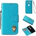 Produktbild SONY XZ2 COMPACT Hülle,Alfort SONY XZ2 COMPACT Schutzhülle, Simulations-Retro-Ledertasche Flip Wallet Lederhülle Elegant Design Premium PU Leder Hohe Qualität Tasche Case Cover Kasten Abdeckung Wallet für SONY XZ2 COMPACT Smartphone Funktion Standfunktion Unterstützte Telefone und Magnetverschluss ( Himmelblau )