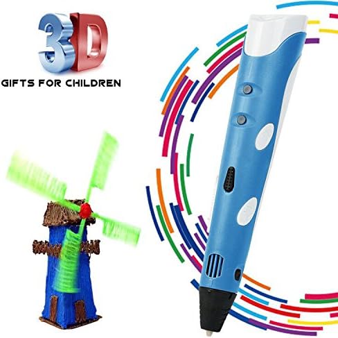 BANGBO 3D Printing Pen Intelligent 3D Drawing Doodler Pen with PLA & ABS Best Gift DIY Christmas Arts Crafts Gift for Kids & Adults, Blue