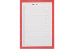 DRAEGER PARIS 1886 – Blocco note to-do List, formato A5, colore: rosso (44002088)
