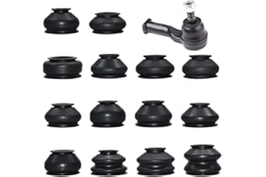 NAVESO Ball Joint Boot Covers, 14 Pcs Ball Joint Rubber Boot/Dust Cover, Tie Rod End Dust Cover, Track Rod End Rubber Boot, Ball Joint Rubber, Universal Ball Joint Track Rod End Rubber Dust Cover Kit