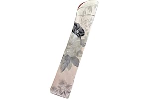 BABYVIVA Élégant étui pliable pour ventilateur à main - Anti-poussière - Housse de protection pour étui - Éventail pliable en soie de bambou, gris