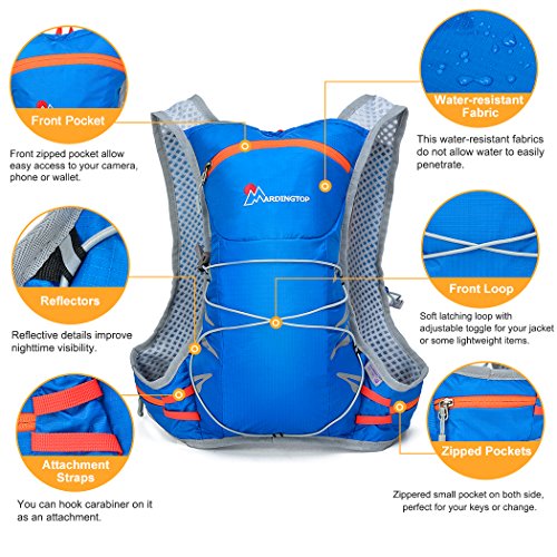 Mardingtop Wasserdicht Fahrrad Schulter Ultralight Rucksack, 41x30x12cm - 5