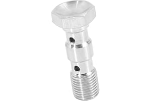 A ABSOPRO Auto M10x1.0 Metrico Filetto Doppio Banjo Bullone Freno Raccordo Adattatore