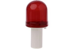 Kemelo LED Warning Strobe Light Super Bright Lamp Flashing Safety Traffic Cone Topper Warning Light Red Plastic