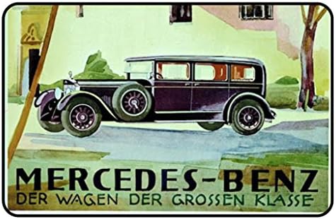 Cadora magnetic sign, fridge magnet, vintage, retro advertisement, Mercedes-Benz, the car of great class