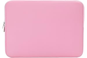 RAINYEAR MAKE LIFE EASIER RAINYEAR 14 Inch Laptop Sleeve Protective Case Soft Lining Padded Zipper Cover Carrying Bag Compatible with 15" Macbook Air M2 M3 M4 14" Notebook Computer Tablet Ultrabook Chromebook(Pink)