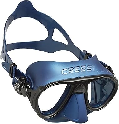 Cressi Sub S.p.A. Calibro Masque de Plongée Mixte Adulte, Bleu Nery