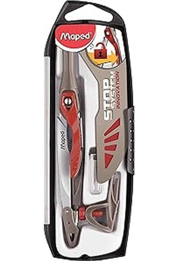 SURALIN 1 Pièces Compas Multifonctionnel RèGle Trois En Un Compas Enfant Ensemble De Boussole GéoméTrie école Primaire Boussole D'éLèVe Boussole à RéGlage Rapide