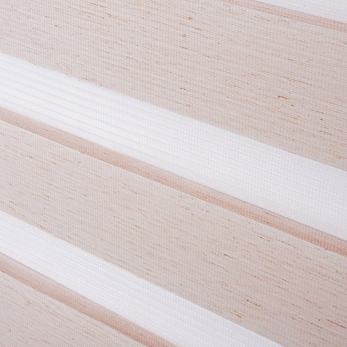 EUGAD #324 Doppelrollo Duo Rollo Klemmfix ohne Bohren , Variorollo Fensterrollo , lichtdurchlässig und verdunkelnd , Holzlook Natur , 100cmx150cm - 4