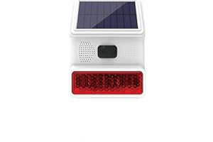 CLOUREE Sirena de Alarma para Exteriores, inalámbrica, con función de luz Intermitente LED, 433 MHz