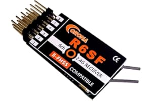 SOLOGOOD Corona R6SF 2.4G Receiver S-FHSS/FHSS Compatible 6Ch for FUTABA T6J/T8J/T10/T14SG