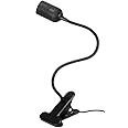 Black Clip on Light Bulb Holder E27 with Plug, Flexible Clamp Grow Light with 1.25m Cable and Switch, E26 Lamp Holder Clamp Screw Fitting, E27 Desk Lamp Clip on Bed (No Bulb)