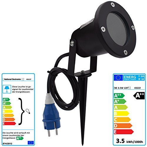 Evolution Gartenstrahler GU10 inkl. 3,5W SMD LED Aussenstrahler 1er Set - 2