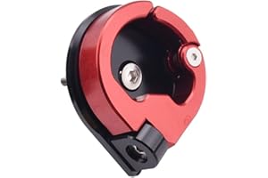 iSpchen Motorrad Gepäckhaken Universal CNC Aluminium Wasserdichter Haken Helmhaken Gepäcktasche Aufbewahrungshaken Motorrad Roller Haken Gepäckaufhänger Organizer,rot