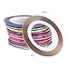 Hosaire Multicolor Mixed Colors Nail Art Striping Tape Line Decoration Sticker DIY Nail Tips Pack Of 30 rolls