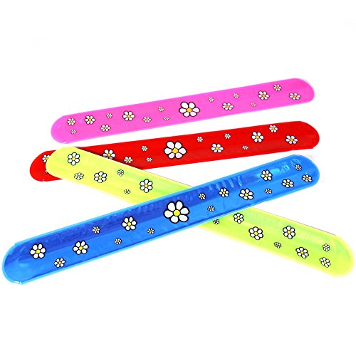 German Trendseller® – 12 x Blumen Schnapparmbänder ┃ Mitgebsel ┃ Kindergeburtstag ┃ 12 Stück - 4