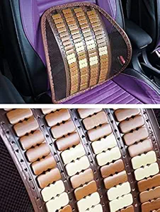 Detachi Mesh Back Rest Car Seat Cushion Lumber Support Relief Back Pain for Car Seat | Office Chair (Brown).