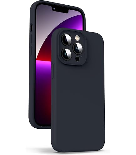 Supdeal Cover in Silicone Liquido per iPhone 14 Pro Max, [Protezione Fotocamera] [Anti-Impronta Digitale] [3 Strati di Protezione], Custodia Ultra