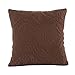 Produktbild Vovotrade Reine Farben Sofa Taillen-Wurf-Kissen Abdeckungs Ausgangsdekor Kissen Abdeckungs Fall 16.9X16.9 " (Braun)