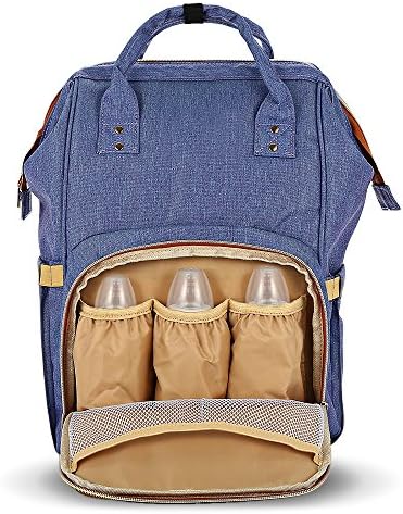 NEWBEN Multi-Function Diaper Bag Portable Waterproof Backpack&amp;Handbag Large Capacity Nappy Bags for Mom &amp; Daddy,Travel,Baby Care (Cade Blue)