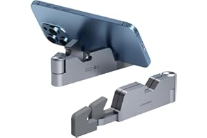 Hagibis Support de téléphone Portable 4 en 1 Pliable en Aluminium avec décapsuleur, ouvre-boîte, règle pour iPhone 14 13 12 11 Pro Max Samsung Galaxy