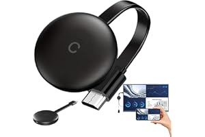 Mineup Trådlös HDMI-dongeladapter, 2,4/5 GHz 4K Full HD Miracast HiFi HD-MI Dongle, Miracast för TV, Android/iOS/bärbar dator