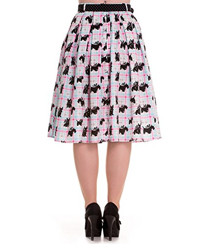 Hell Bunny 50's Scottie Dog Rockabilly Skirt - UK 8 (XS)