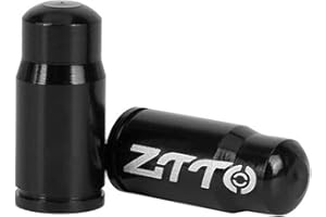 skrskr 2pcs Bicycle Tire Valve Caps Ultralight Aluminum Mountain Road Bike Valve Cap for Presta Tire Valve Protector Dust Covers