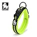 Produktbild Truelove Dog Training Halsband tlc5011 Reflektierende Premium Accessoires aus Duraflex Schnalle Nylon Gurtband Pet Hunde Halsbänder in grün, hochwertiges Nylon Gurtband ohne Choke Basic Head Halsbänder jetzt erhältlich.