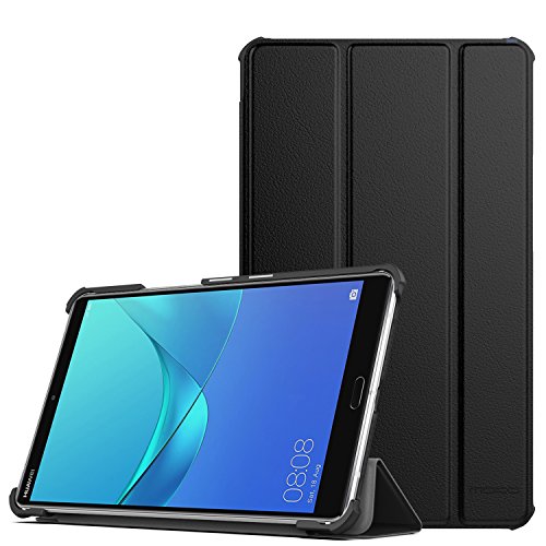 MoKo Huawei MediaPad M5 8.4" Funda - Cubierta Delgada y Ligera con Función de Soporte Protectora Plegable y Auto Sueño/Estela para Huawei MediaPad M5 8.4 Pulgadas 2018, Negro
