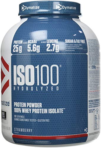 Dymatize ISO 100 HYDROLYZED Protéines whey Smooth Fraise 2,2 kg