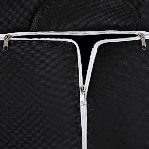 Songmics Garderobe Stoffschrank Faltschrank Kleiderschrank Campingschrank 160 x 75 x 45cm schwarz RYG83H - 7